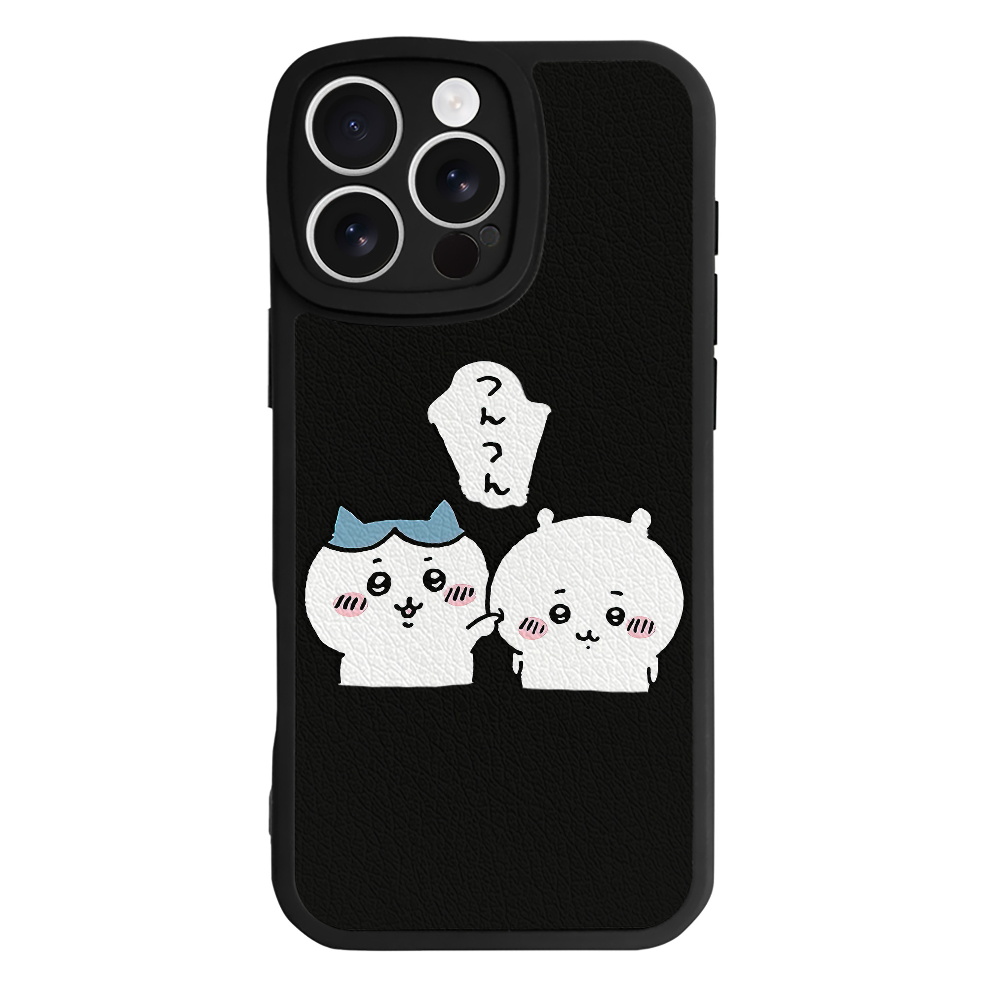 （画像用） ちいかわ ちいかわ Chii-kawa chiikawa 【iPhone 16シリーズ対応】シリコンスマホケース（レザー調） 材質：シリコン